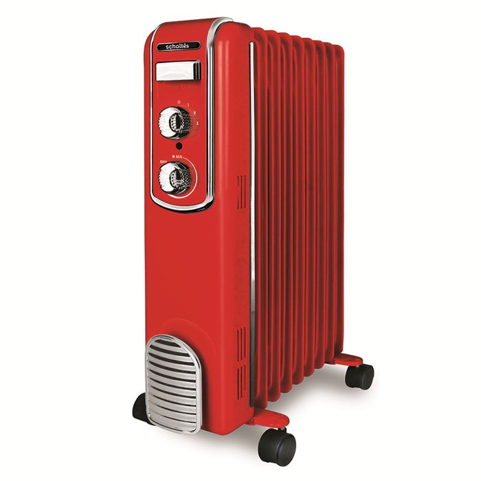  Radiateur bain d'huile Mécanique Vintage - Rouge