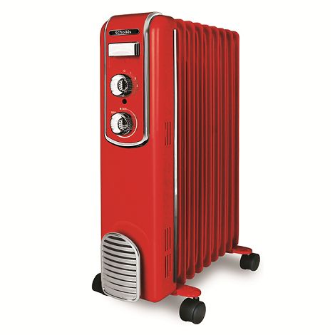 Radiateur bain d'huile Mécanique Vintage - Rouge