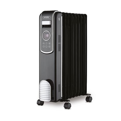 Radiateur bain huile Digital Vintage - Noir