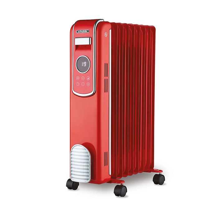  Radiateur bain huile Digital Vintage - Rouge