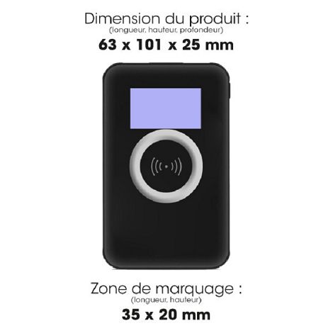 MUSEN - BATTERIE DE SECOURS CHARGEMENT SANS FIL 10 000 MAH
