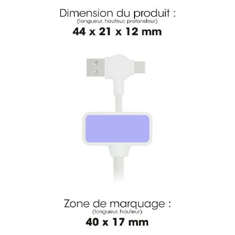 DAO - CÂBLE MAGNÉTIQUE 100W & TRANSFERT DE DONNÉES RAPIDE 4 EN 1