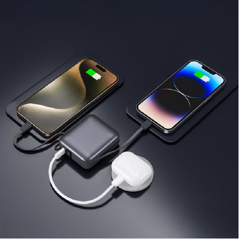 HEIHO - BATTERIE DE SECOURS AVEC 2 CÂBLES - 10 000 MAH