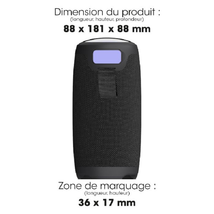  NISHIN - ENCEINTE BLUETOOTH 10W NOIRE
