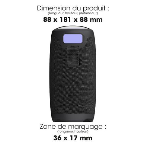 NISHIN - ENCEINTE BLUETOOTH 10W NOIRE
