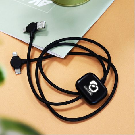 OKI - CÂBLE LONG 4 EN 1 À CHARGE ULTRA-RAPIDE 60W & TRANSFERT DE