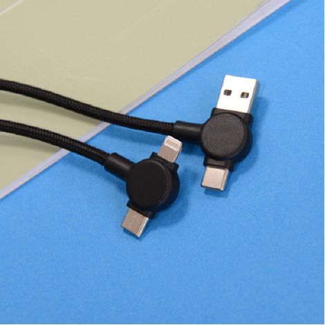 OKI - CÂBLE LONG 4 EN 1 À CHARGE ULTRA-RAPIDE 60W & TRANSFERT DE