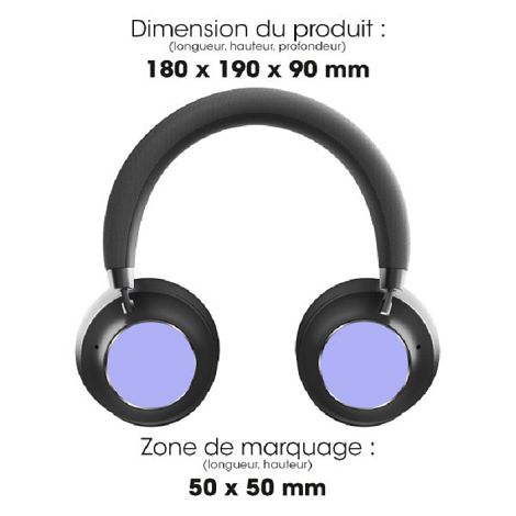 JUNDO - CASQUE À RÉDUCTION DE BRUIT ANC BLUETOOTH SANS FIL NOIR E