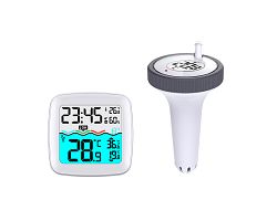 Thermomètre piscine sans fil - Blanc
