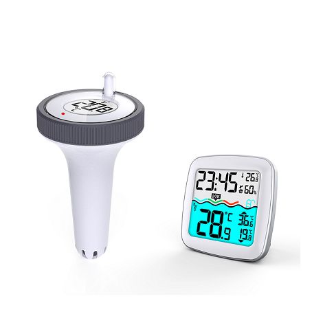 Thermomètre piscine sans fil - Blanc
