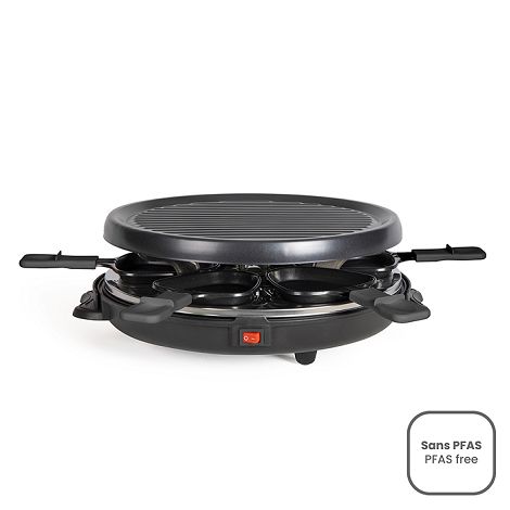 Appareil à raclette 6 personnes - Noir
