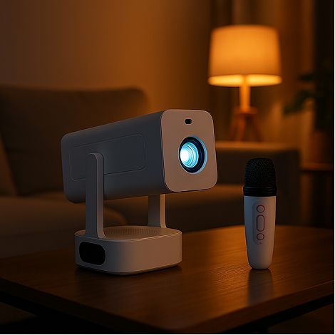 Vidéoprojecteur portable compatible Android® 13.0 - Blanc