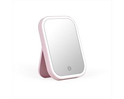 Miroir de maquillage lumineux - Rose