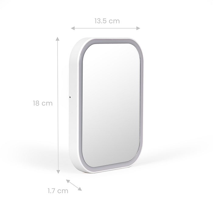  Miroir de maquillage lumineux - Blanc