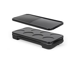 Appareil 2 en 1 crêpière et plancha grill - Noir