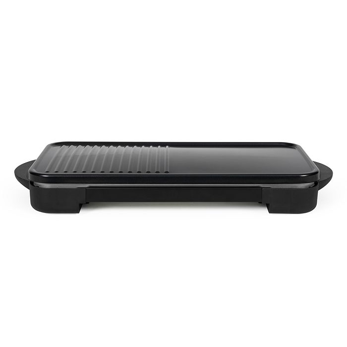 Appareil 2 en 1 crêpière et plancha grill - Noir