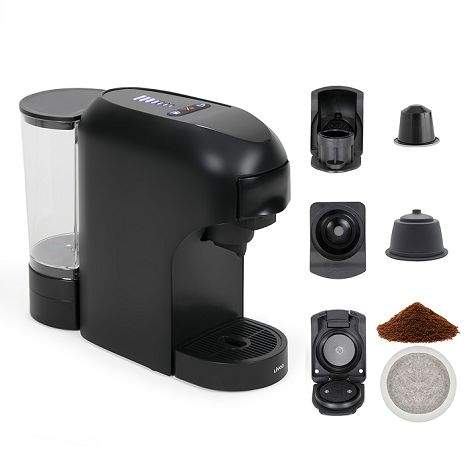  Machine à café multi-capsules 4 en 1 - Noir