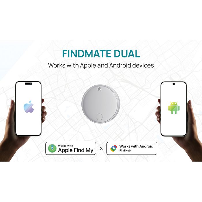  Retrouve-clés en plastique recyclé RCS Findmate Dual