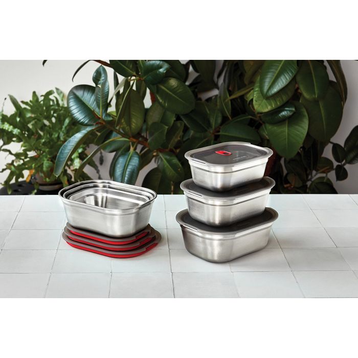  Set de boites repas x3 Petite, Moyenne, Grande Black+Blum
