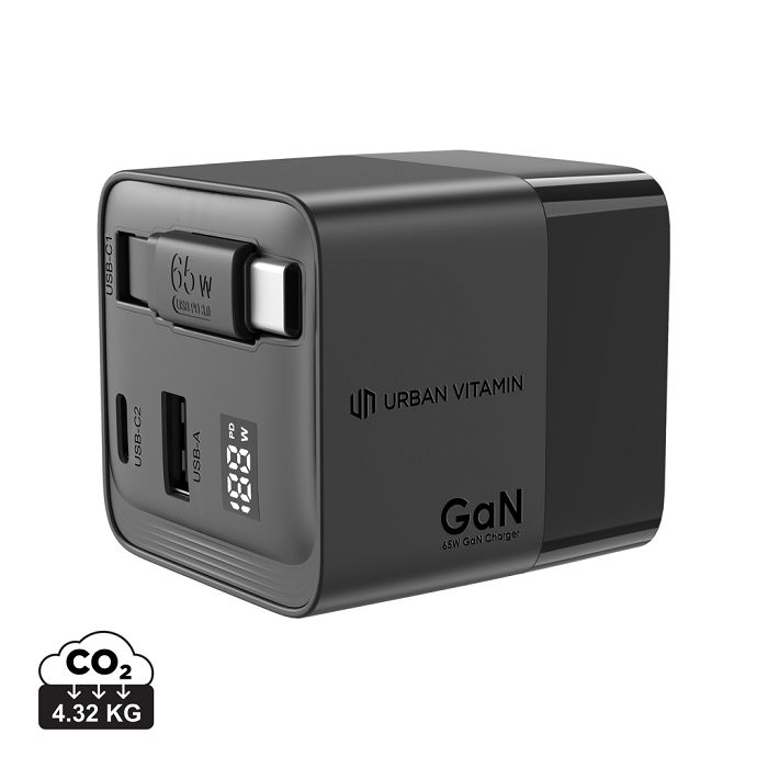  Chargeur 65W GaN avec câble Urban Vitamin Mendocino