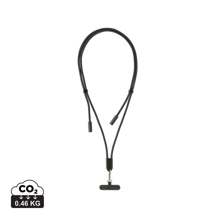  Cordon téléphone réglable avec câble 60W en rPET RCS LoopAmp