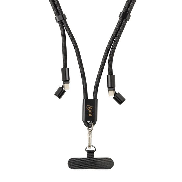  Cordon téléphone réglable avec câble 60W en rPET RCS LoopAmp