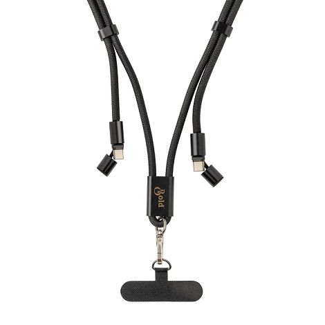  Cordon téléphone réglable avec câble 60W en rPET RCS LoopAmp
