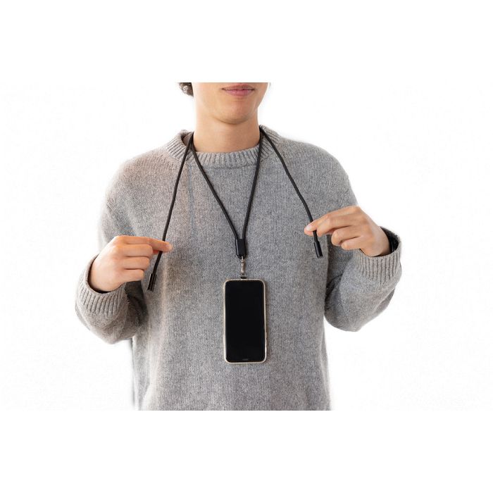 Cordon téléphone réglable avec câble 60W en rPET RCS LoopAmp