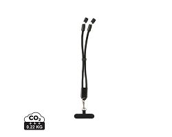 Bracelet téléphone avec câble 60W en rPET RCS LoopAmp