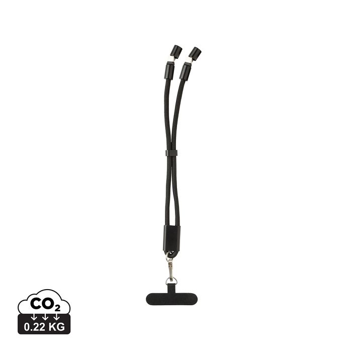  Bracelet téléphone avec câble 60W en rPET RCS LoopAmp