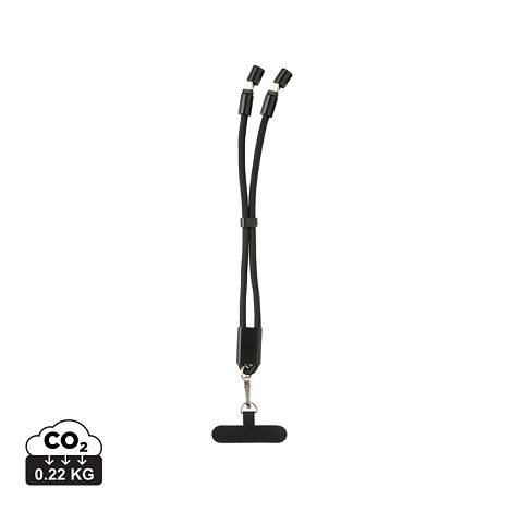  Bracelet téléphone avec câble 60W en rPET RCS LoopAmp