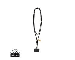 Tour de cou téléphone réglable en rPET recyclé RCS CarryLoop
