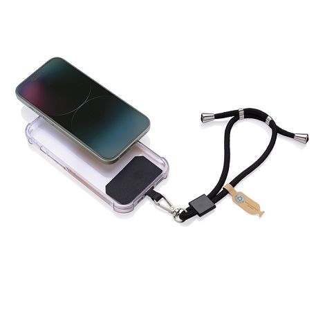  Bracelet téléphone réglable en rPET recyclé RCS CarryLoop