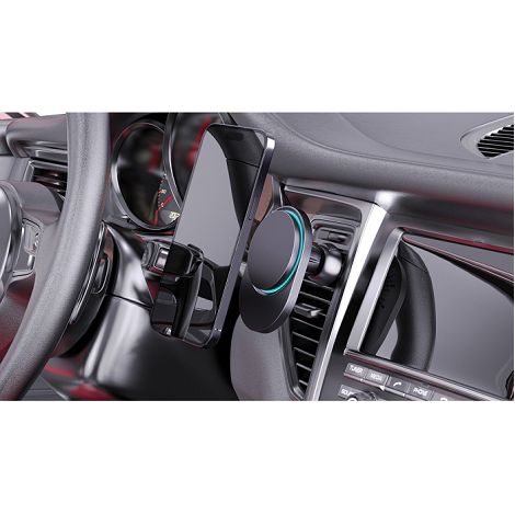  Support magnetique à voiture 15W en plastique RCS PowerCruze