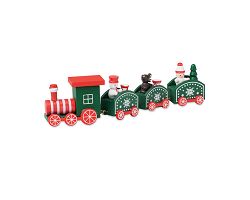 Train de Noël en bois