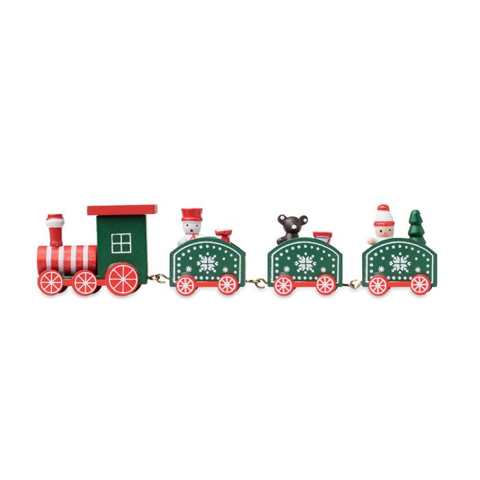  Train de Noël en bois