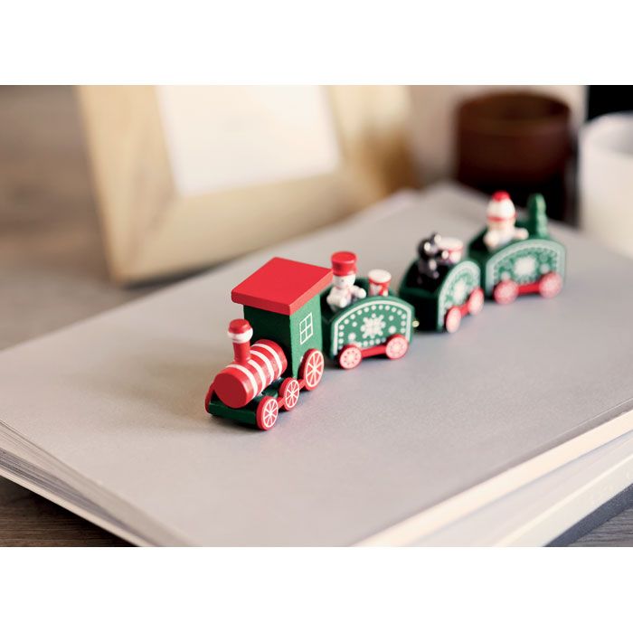  Train de Noël en bois