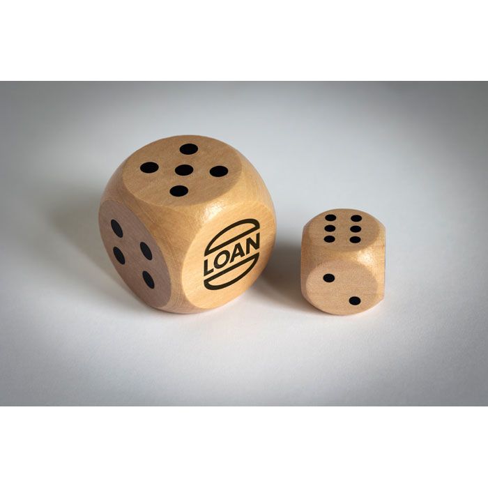  Dés en bois Schima 3cm dia