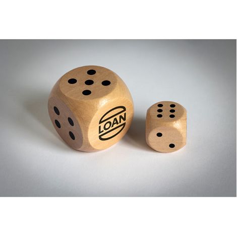 Dés en bois Schima 3cm dia
