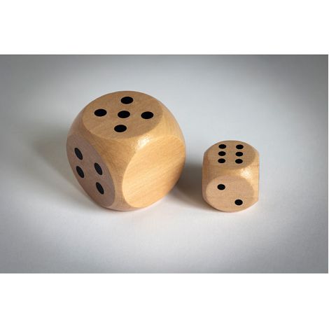 Dés en bois Schima 3cm dia