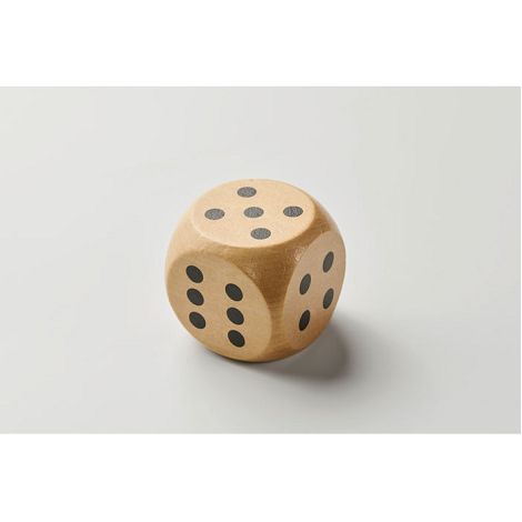 Dés en bois Schima de 5cm dia