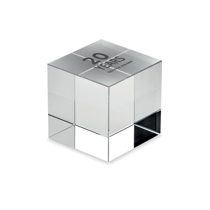  Trophée en verre Cube