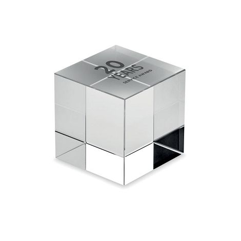 Trophée en verre Cube