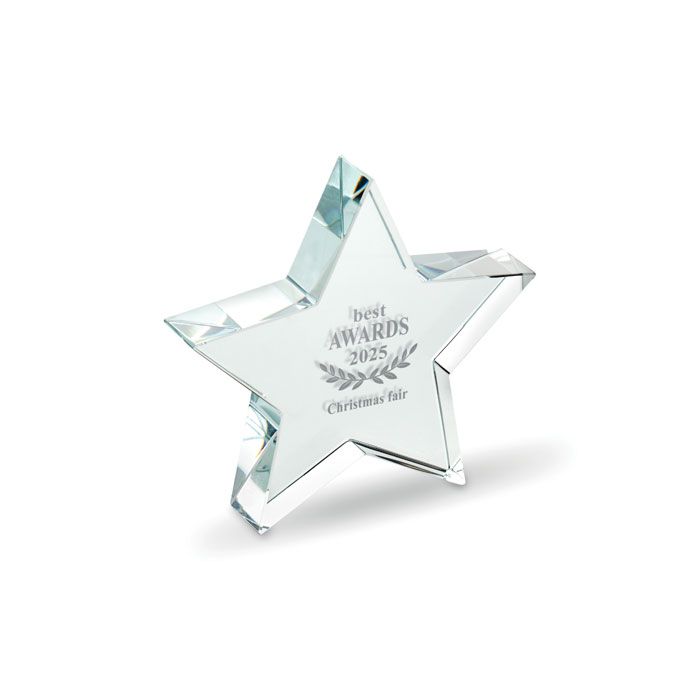  Trophée en verre Etoile