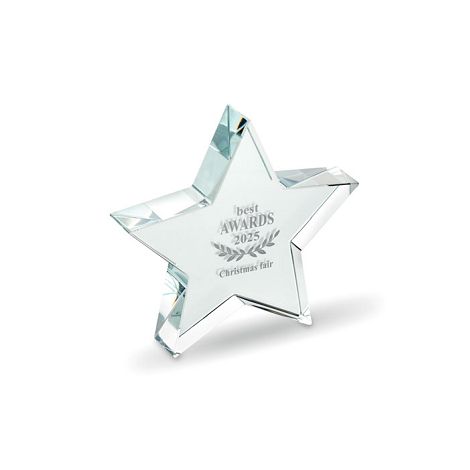 Trophée en verre Etoile