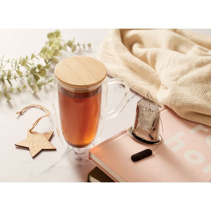  Mug en verre double paroi 450ml