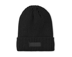 Bonnet tricoté avec revers