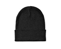 Bonnet tricoté avec revers