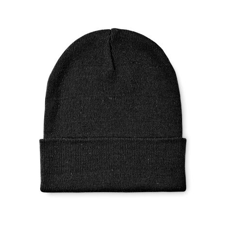 Bonnet tricoté avec revers