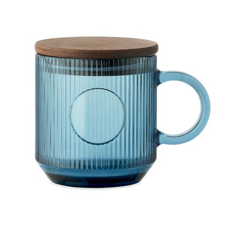 Mug en verre strié 300ml